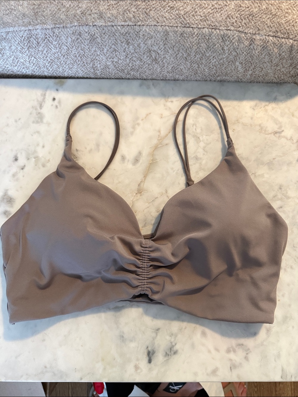 Calvin Klein Neutral Taupe Soft Stretch Bralette